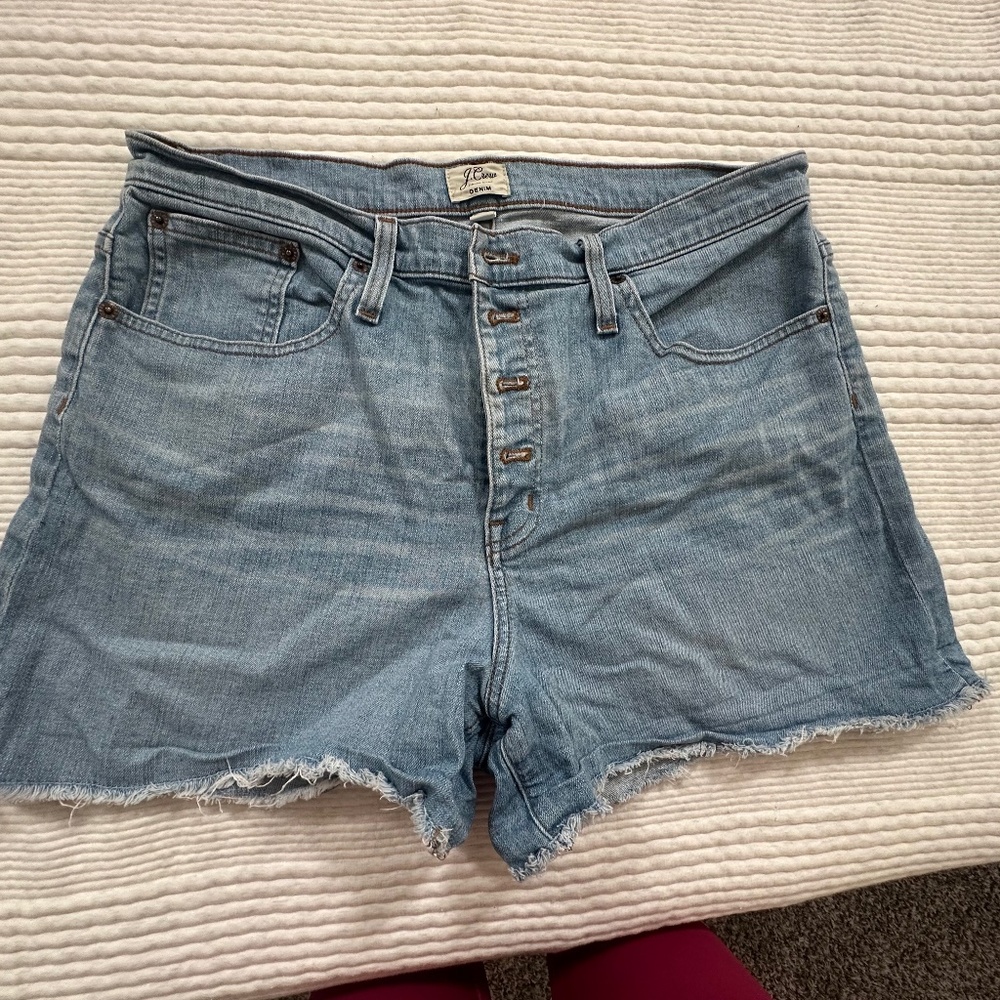 JCREW button fly shorts